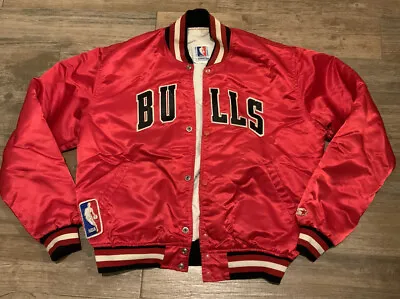 Vintage Starter Chicago Bulls Satin Jacket Men’s L • $120