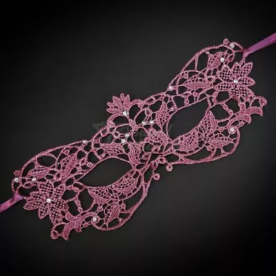 Lace Collection | Lace Masquerade Mask LM0301Pink • $13.50