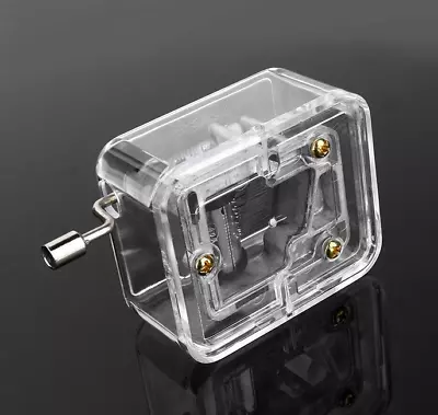 1 Pc Mini Exquisite Hand Crank Musical Box 18 Notes Movement Music Box • $8.88