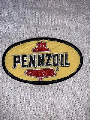 Vintage Pennzoil Embroidered Iron On Sew On Patch Motor Oil Racing Petroleum • $3.99