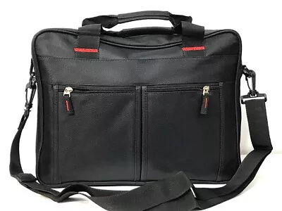 Laptop Bag Briefcase Messenger Shoulder Work Travel Office Strap Zipped Document • £14.99