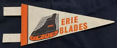 1975-76 Erie Blades NAHL Vtg Hockey Mini Pennant Rare Old Defunct Team League • $8