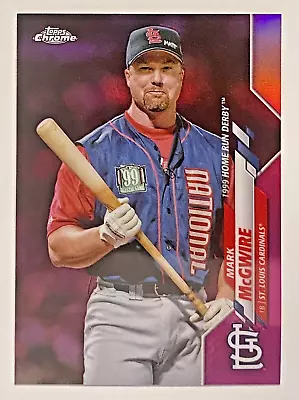 MARK McGWIRE - 2020 TOPPS CHROME - #U-92 - PINK REFRACTOR PARALLEL • $1.99