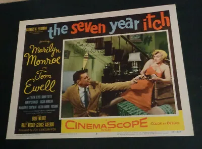 Signed BILLY WILDER The Seven Year Itch 1955 MARILYN MONROE Tom Ewell Lobby Card • $499.99