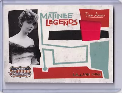 2015 Panini Americana Lillian Gish Matinee Legends Patch 303/499 • $19.99