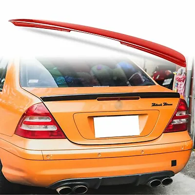 Painted ABS Rear Boot Spoiler For Mercedes Benz W203 Sedan Mars Red 590 • $118.99