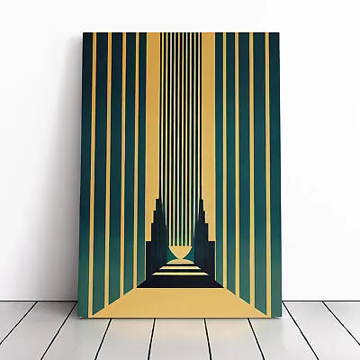 Art Deco Architecture No.1 Skyscraper Canvas Wall Art Print Framed Picture • £24.95