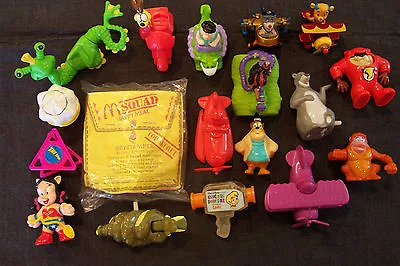 Lot Of 18 Vintage Fast Food Restaurant Give-away Toys Disney McDonald's Etc.  • $6.95