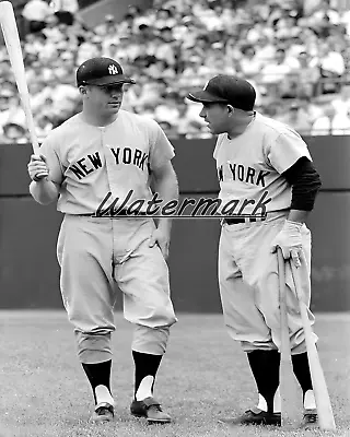 MLB 1959 Mickey Mantle & Yogi Berra New York Yankees 8 X 10 Photo Picture • $5.99