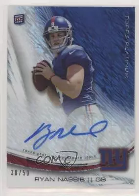 2013 Topps Platinum Refractors Frost Prism /50 Ryan Nassib #A-RN Rookie Auto RC • $23.54