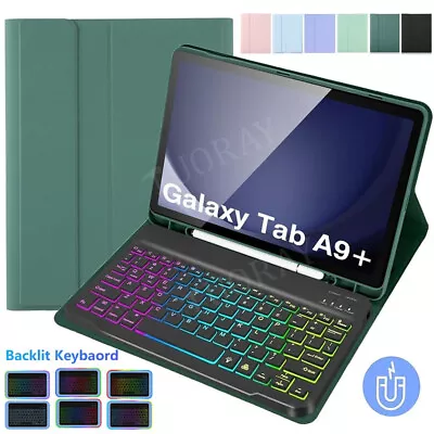 For Samsung Galaxy Tab A8 A7 S6 Lite S9 FE S8 Tablet Backlit Keyboard Mouse Case • £8.99