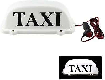 $22.99 • Buy 12V Magnetic Waterproof Taxi Cab Roof Top Illuminated Sign Car White Led Light