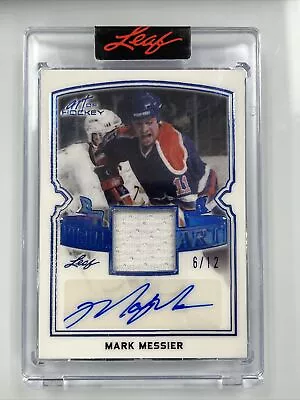 Mark Messier #’d 6/12 2022 Leaf Art Of Hockey Visual Art Auto Game Worn Patch • $60