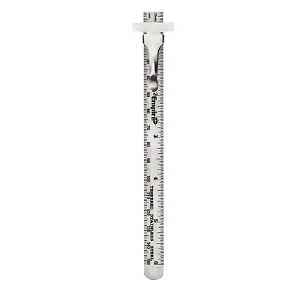 6'' Ruler Measures Surfaces Durable Stainless Steel Fits Into Most Pockets NEW • $4.20