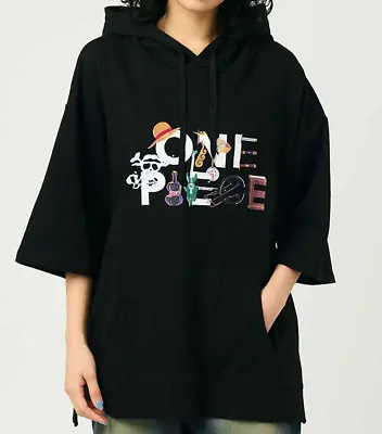 One Piece X Graniph Official Big Silhouette Short Sleeve Hoodie PSL • $89.50
