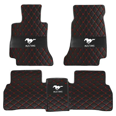 Fit For Ford Mustang Coupe Convertible Waterproof Car Floor Mats Custom Carpets • $46.88