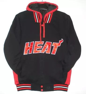 NBA Miami Heat Reversible Fleece Jacket With Removable Hood JH Design • $106.99