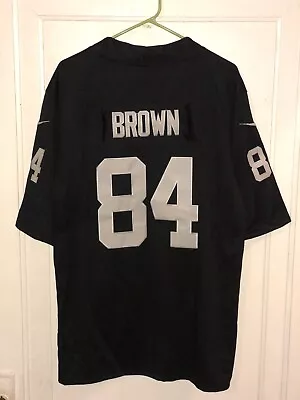 Raiders Nike Jersey Medium M Brown #84 Black Silver • $36.99