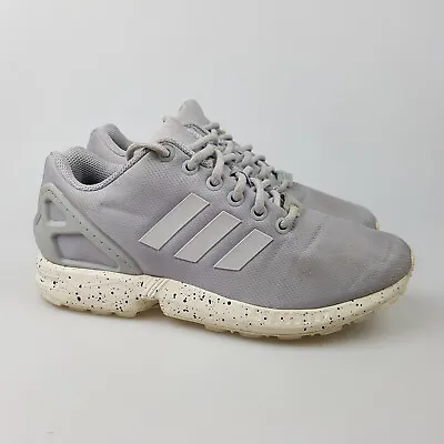 Boy's Girl's ADIDAS 'ZX Flux' Sz 5 US Runners Grey White | 3+ Extra 10% Off • $17.49