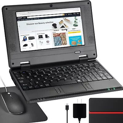 Laptop Computer 7'' Quad Core Android 12.0 2GB RAM 32GB ROM Netbook For Kid Gift • £99.96