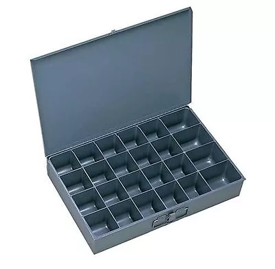 Metal 24 Hole Storage Bin-Cabinet-Tray For Bolts Nuts Washers - Made In USA • $37.40