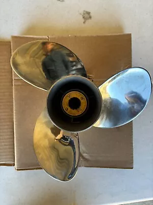 OEM 10 3/8x 14 Stainless Boat Propeller Fit Mercury Engines 25-60 HP 13 ToothRH • $110