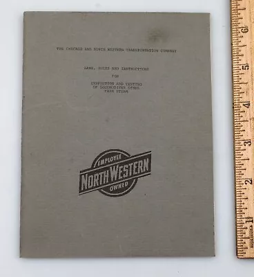 $14.99 • Buy Vintage Chicago And North Western Railway Locomotive Inspection Rules And Laws