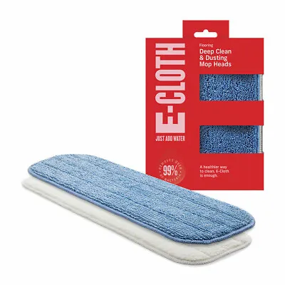 E-cloth Deep Clean & Dusting Mop Head Twin Pack For E-Cloth Deep Clean Mop RMH • £13.75