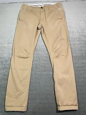 G Star Pants Mens 34x34 Tan Vetar Khaki Chino Straight Leg Lightweight Preppy • $15.75