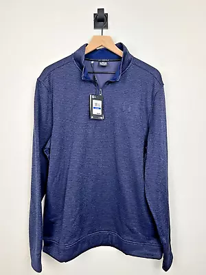 Under Armour XL Men's Storm Sweater  Golf Athletic Navy Blue 1/4 Zip BRAND NEW • $17