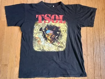 Vintage T.S.O.L. T-Shirt Concert Tour Strange Love 1990 TSOL Punk Black Flag VTG • $90