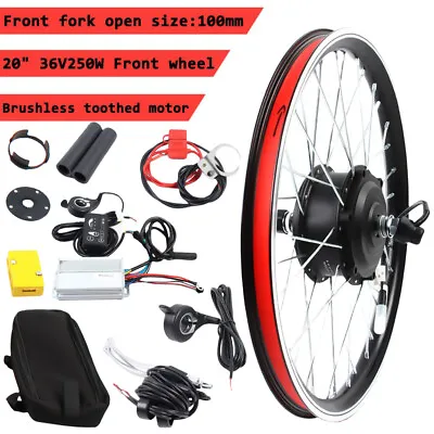 20  36V 250W Front Wheel Electric Bicycle Ebike Conversion Kit Hub Motor Cycling • $179.55