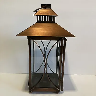 Copper Colored Hanging Candle Lantern Home Wedding Table Decor Indoor/Outdoor • $15