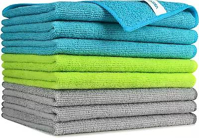 AIDEA  Microfiber Cleaning Cloth High Performance Pack Of 8 12X16 Inches • $11.15