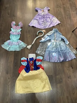 £29.99 • Buy Bundle Girls Fancy Dress Age 2-3 & 3 Years Elsa Ariel Snow White Disney Princess