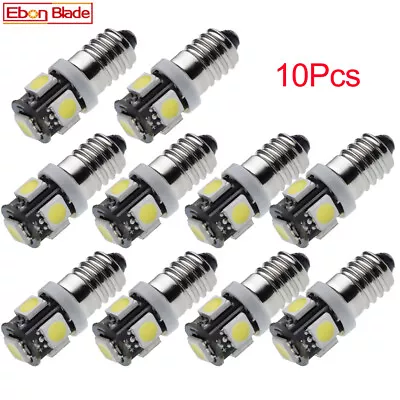 10 X 6V 6 Volt E10 LED Bulb White Screw Base Flashlight Torch Bike Lamp Light DC • $12.99