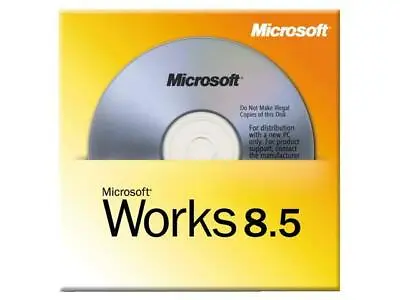 NEW Microsoft Works 8.5 Office Program Suite Word Processor Spreadsheet Database • $15.98