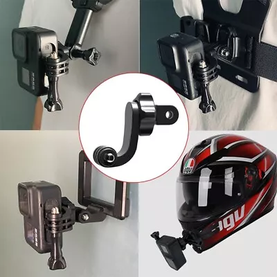 Holder Vertical Bracket Adapter Motorcycle Helmet Action Camera Accessories • $7.57