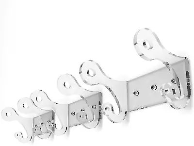 Vray Designs LLC 6mm Acrylic Wall Hooks - Ideal For Coat Rack 3 Hooks Clear  • $61.21