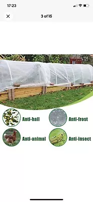 £25 • Buy 3m X 15m Heavy Duty Frost Fleece Plant Protection Garden Cover Horticultural UK