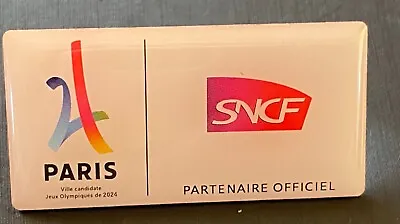 Paris 2024 Sncf Olympic Sponsor Bid Pin . • $10