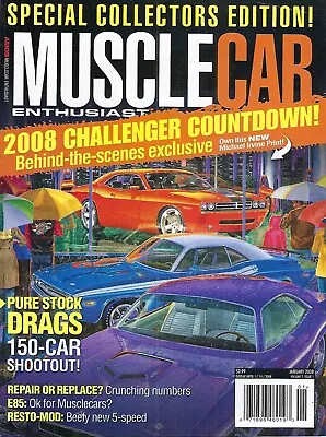 Muscle Car Enthusiast Magazine January 2008 Excellent Conditio Mopar GM Ford AMC • $8.50