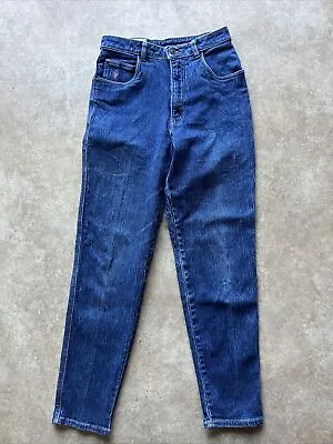 Vintage Gloria Vanderbilt Original Fit Jeans Womens 8 Dark Wash High Rise 30X30 • $22