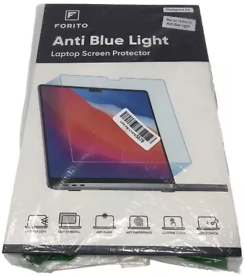 F FORITO 2-Pack 15.6 Inch Laptop Screen Protector Anti Blue Light Mac Air Pro 13 • $24.98