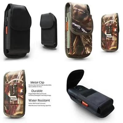 Vertical Nylon Rugged Pouch Case Belt Clip Loop Holster Fit For Most Smart Phone • $8.99