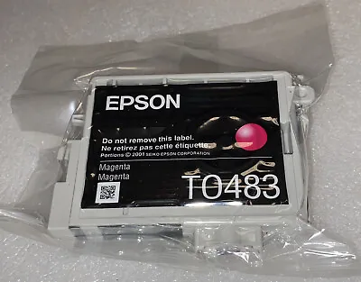 NEW OEM Genuine EPSON 48 T0483 MAGENTA Color Ink Cartridge TO483 • $12.59