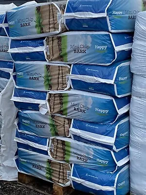 BARGAIN 🤩FULL PALLET LANDSCAPE BARK GARDEN BARK MULCH  35 X Huge 100 Litres • £399