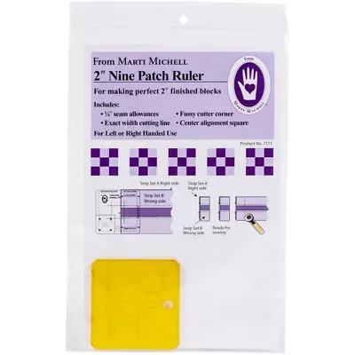 Marti Michell 2  NINE PATCH RULER For Making Perfect 2  Finished Blocks • $6