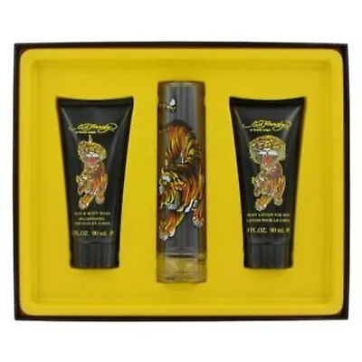 Ed Hardy By Christian Audigier Gift Set -- 50ml + 100ml Shower Gel + 100ml B... • £33.89