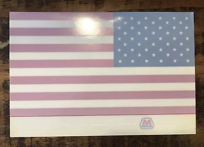 Rare Marathon Oil American Flag Stick ⛽️ Gas Vintage Inside Glass Bonus • $5